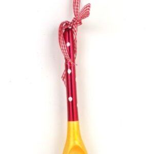 Christmas Tree Ornament Baking Mixing Spoon Holiday Baker Snowflake Glass NEW